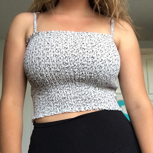 CROPPED RUCHED BRANDY TANK (size s) - Picture 1 of 4